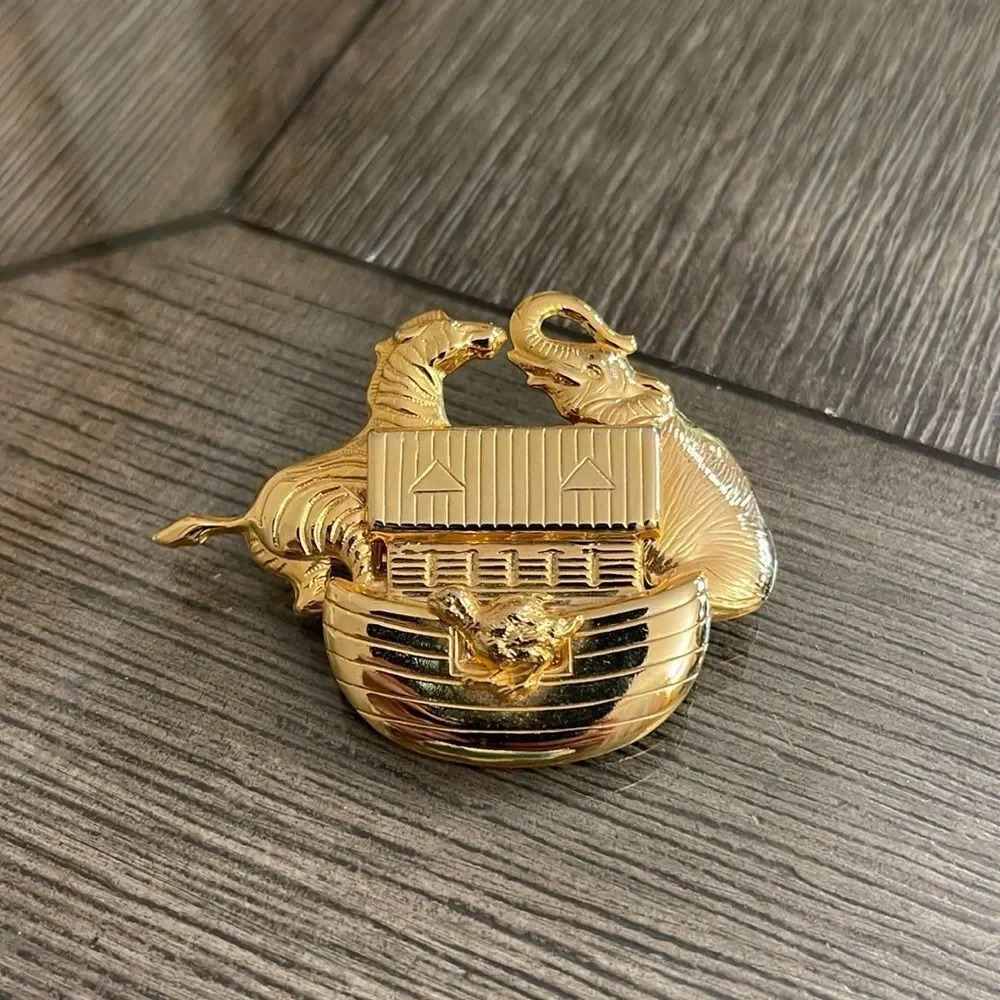 Vintage Premier Designs Noah’s Ark Pin - Pendant “Two by Two”